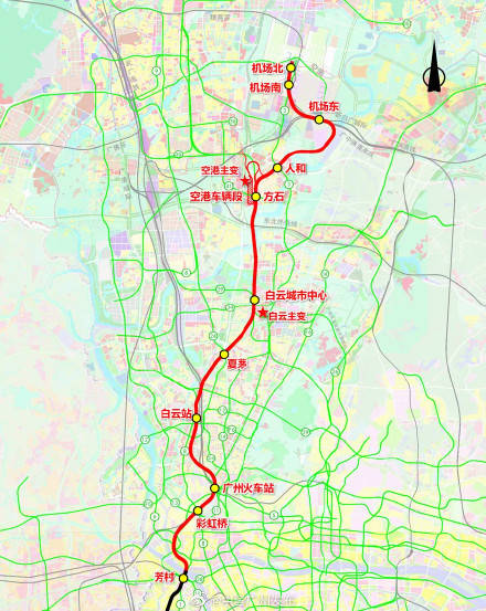 “广州3号线地铁最新线路图发布”